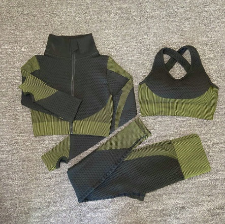 Yoga sets female sport gym suit Women Gym From House