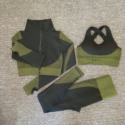 Yoga sets female sport gym suit Women Gym From House