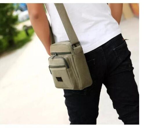 Men's Cross Body Bag Messenger Shoulder Book Bags School Casual Sport Work Bag Men DealSniper.net