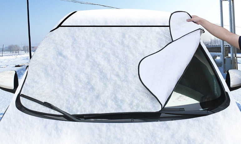 Car snow block front windshield antifreeze cover