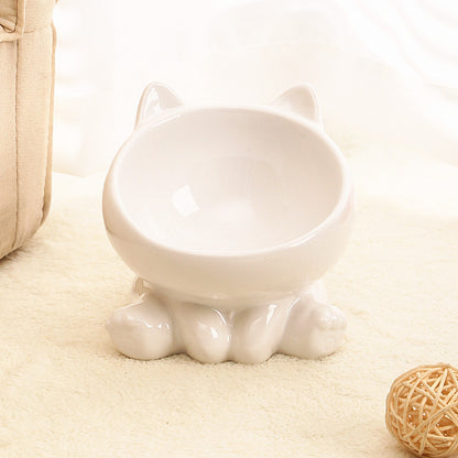 Ceramic Cat Bowl Cat Bowl Cat Food Bowl Neck Guard Pets dealsniper-net