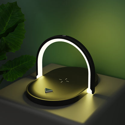 3 In 1 Foldable Wireless Charger Night Light Wireless Charging Light Gadgets dealsniper-net Black