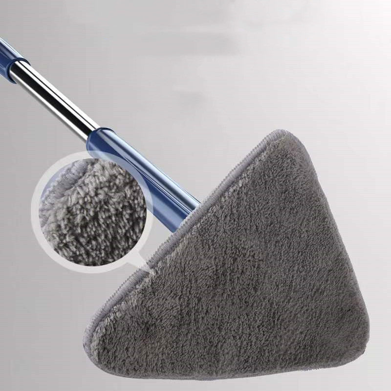 Extendable Triangle Mop 360 Rotatable Adjustable Cleaning Mop House dealsniper-net Grey Triangle cloth