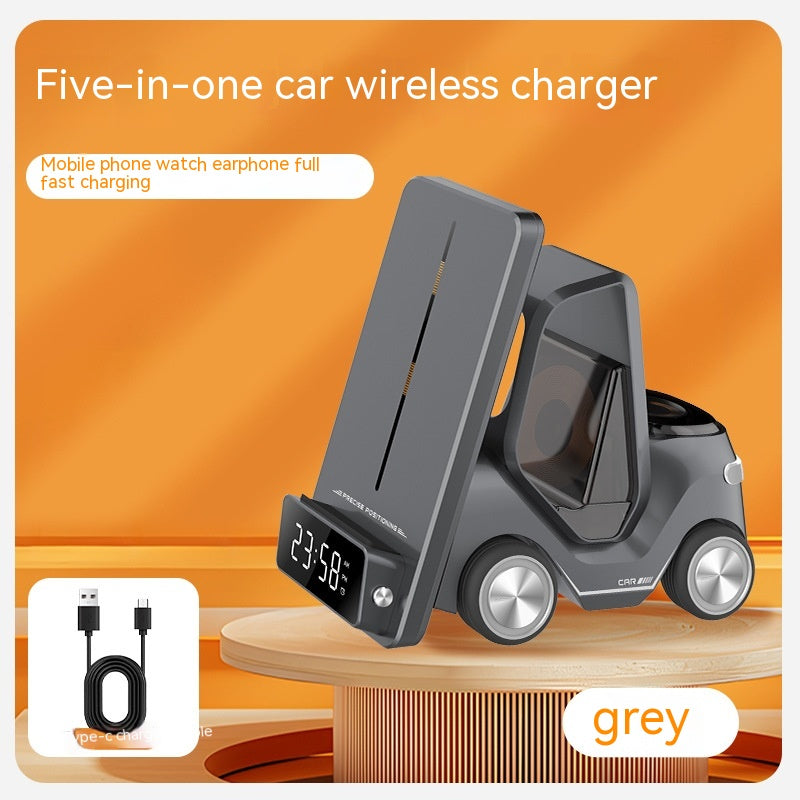 15W Three-in-one Wireless Appliance Fast Charging Bracket Gadgets dealsniper-net Gray