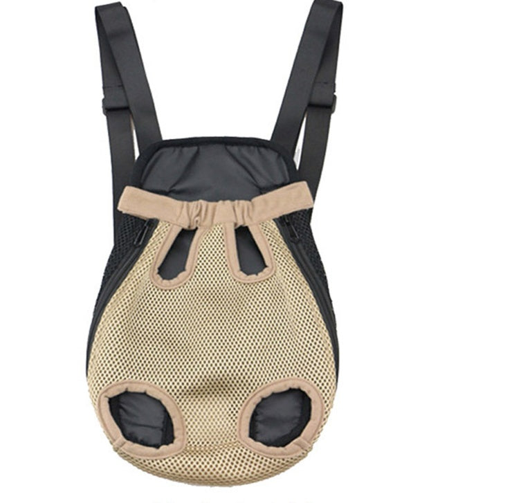 Portable Dog Backpack Pets dealsniper-net Brown L