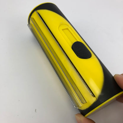Pet Dog Hair Comb Lint Roller Dog Cat Puppy Cleaning Brush Pets dealsniper-net Good package 2pcs Yellow