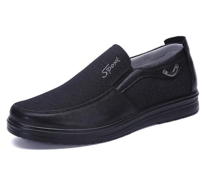 Business Casual Soft-soled Feet Flat-soled Men's Shoes Men DealSniper.net Black 38 yards