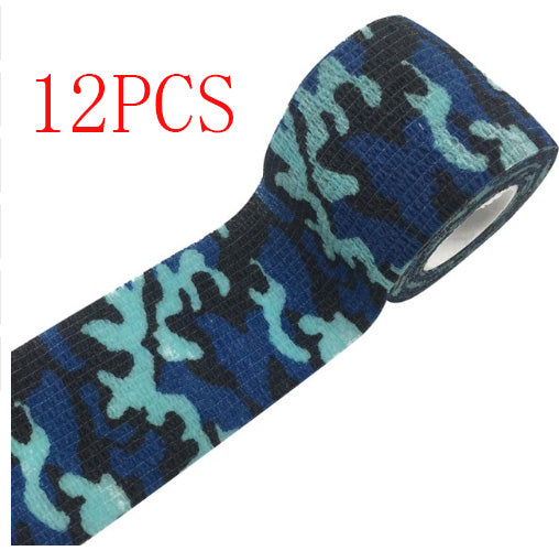 Camouflage Non-woven Elastic Bandage (Self-adhesive) Outdoor DealSniper.net 4style 5cm 12PCS