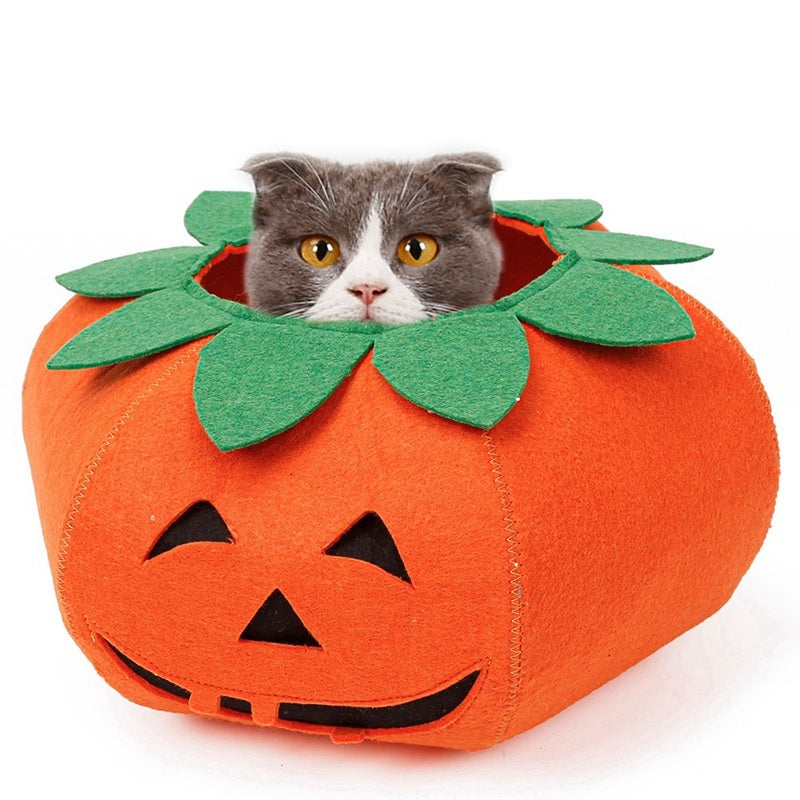 Pet Halloween Pumpkin Collars Cute Pet Cosplay Accessories Pets dealsniper-net