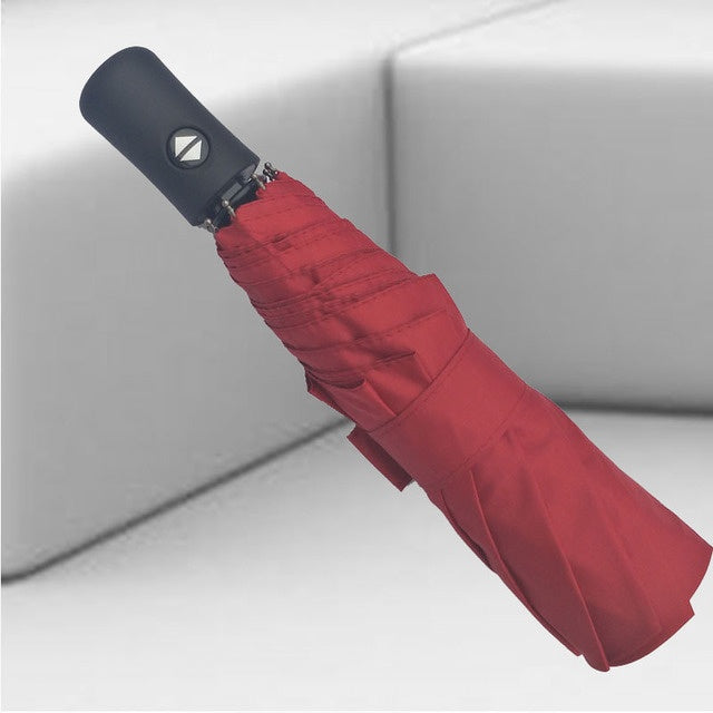Fully automatic triple folding golf super windproof umbrella Outdoor DealSniper.net