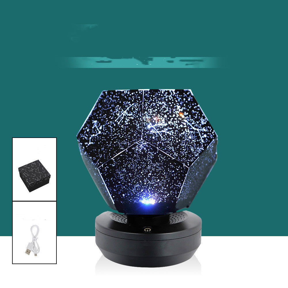 LED Starry Sky Projector Night Lights 3D Projection Night Lamp USB Charging Home Planetarium Kids Bedroom Decoration Room Lighting Home dealsniper-net 3 colors Recharge