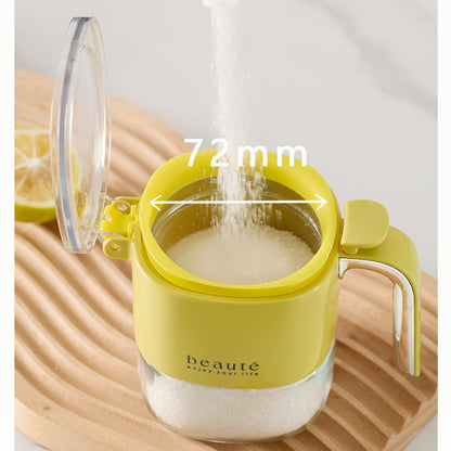 Light Luxury Pressed Sealed Seasoning Can Kitchen dealsniper-net Light Sand Yellow