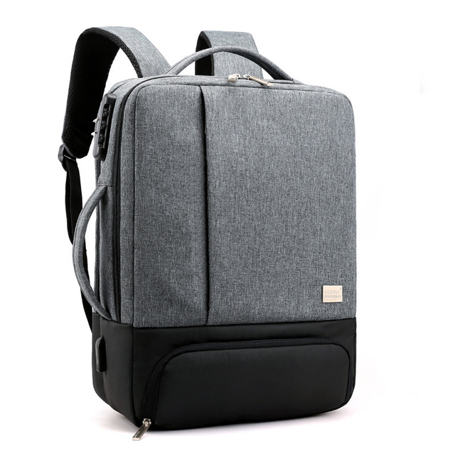 15.6 inch laptop bag Men dealsniper-net Dark grey