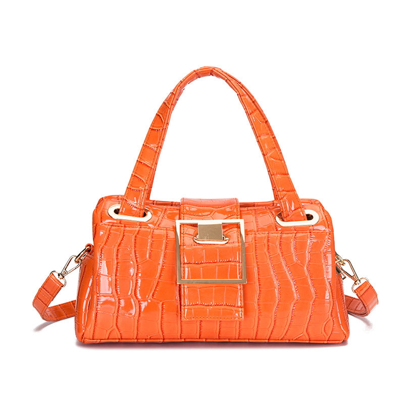 Womens PU Single Shoulder Messenger Bag Women dealsniper-net Orange