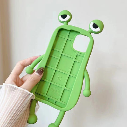 Funny Silicone 3D Frog Phone Case Cover