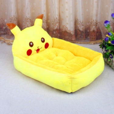 Kennel removable and washable Teddy cartoon pet nest Pets dealsniper-net Pikachu L