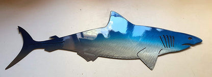 New Style Shark Stainless Steel Art Decorations Home Decor Gym From House D 25X8cm
