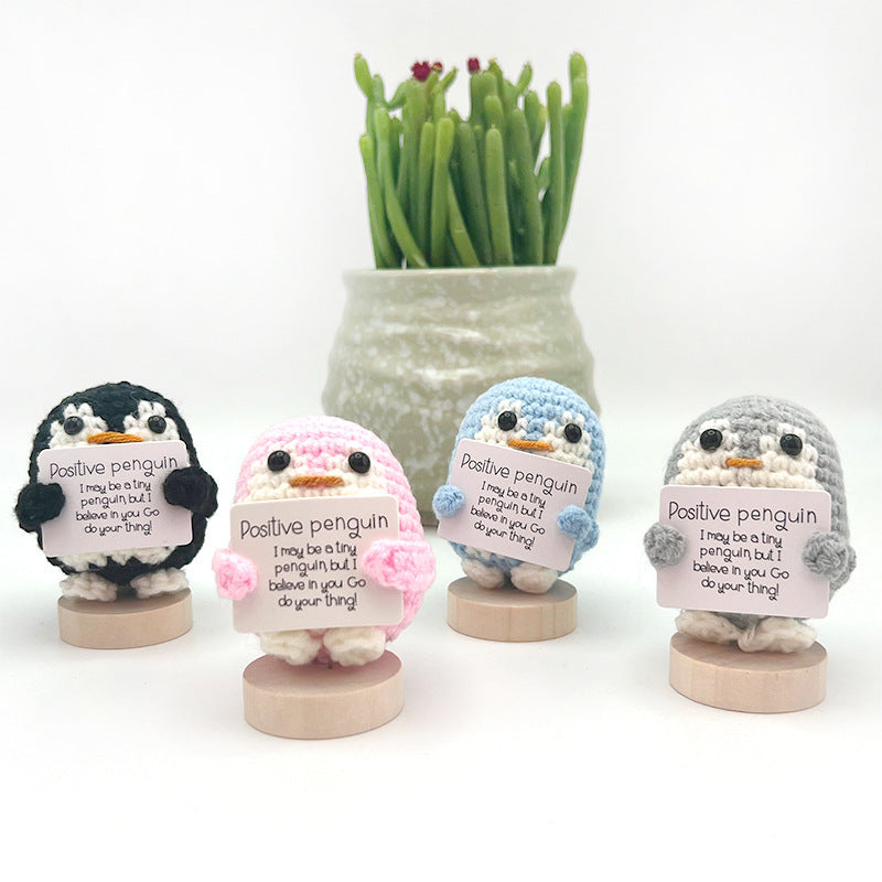 New Cute Positive Energy Pickle Doll Knitting Kids DealSniper.net