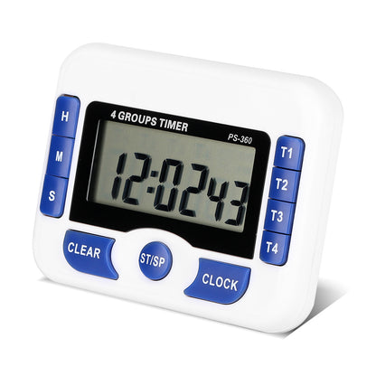 Digital 4 Channel Independent Group Timer Countdown Kitchen dealsniper-net