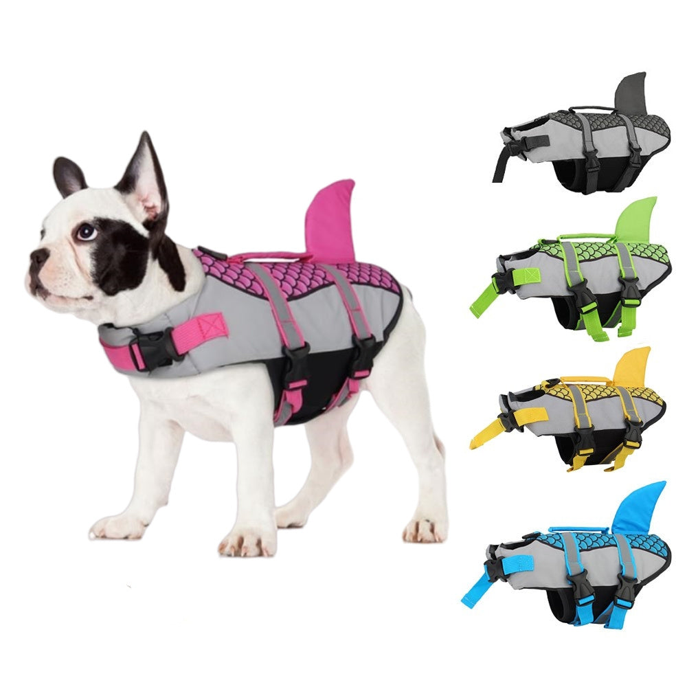 Swim Pet Dog Life Jacket Vest Clothes Life Vest Collar Harness Pets dealsniper-net