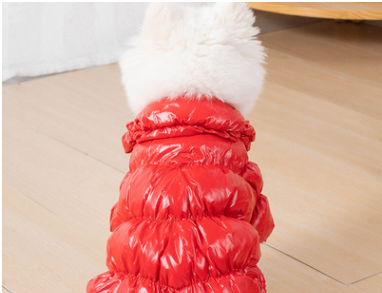 Design Instant Noodle Dog Round Closed Cat Litter Cute Shiba Inu Pet Supplies Pets dealsniper-net Dog down jacket red 2XL