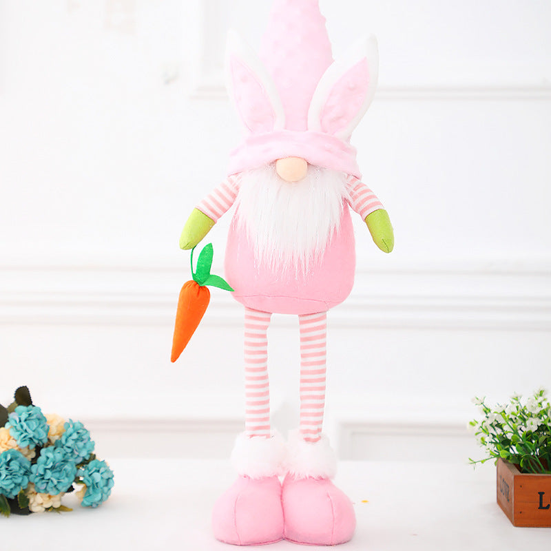 Easter Forester Standing Posture Telescopic Standing Decoration Holidays DealSniper.net Pink