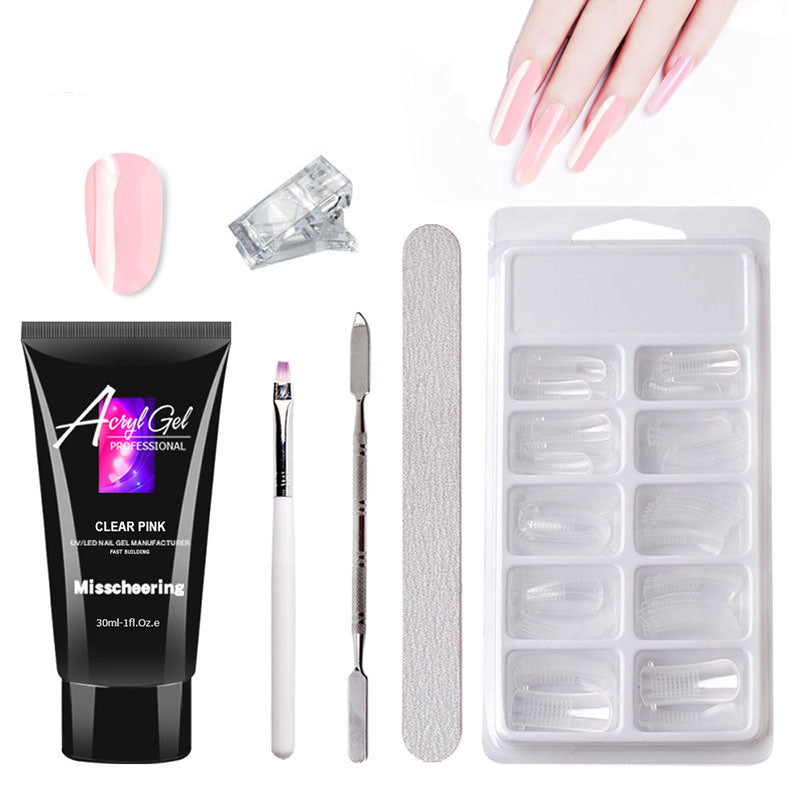 Painless Extension Gel Nail Art Without Paper Holder Beauty dealsniper-net