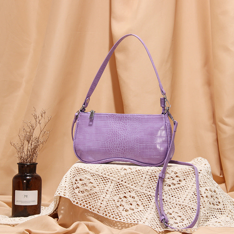 pattern single shoulder bag Women DealSniper.net Purple