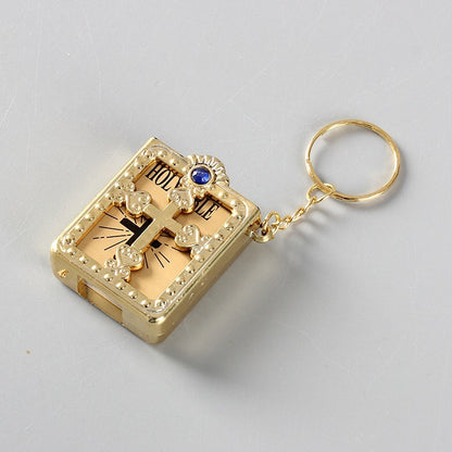 Mini HOLY Bible Keychain Religious Christian Jesus Keyring