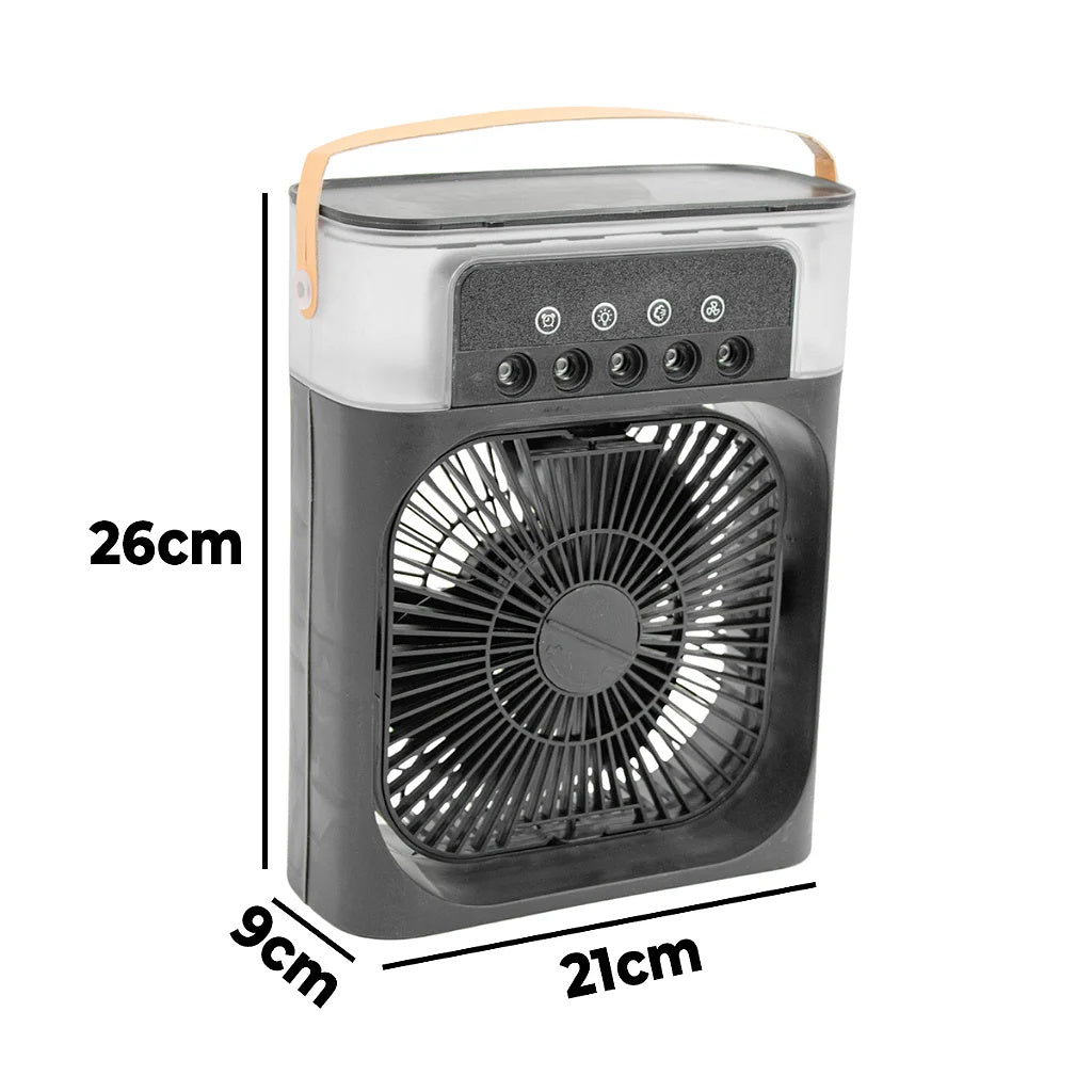 Portable Fan Lighting Humidifier USB Desk Air Conditioner House dealsniper-net