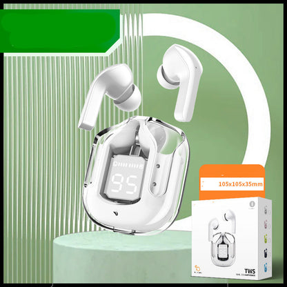 New Mini Transparent Wireless Bluetooth Headset Digital Display