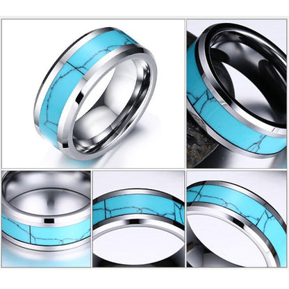 Blue Stone Carbide Ring Jewelry DealSniper.net