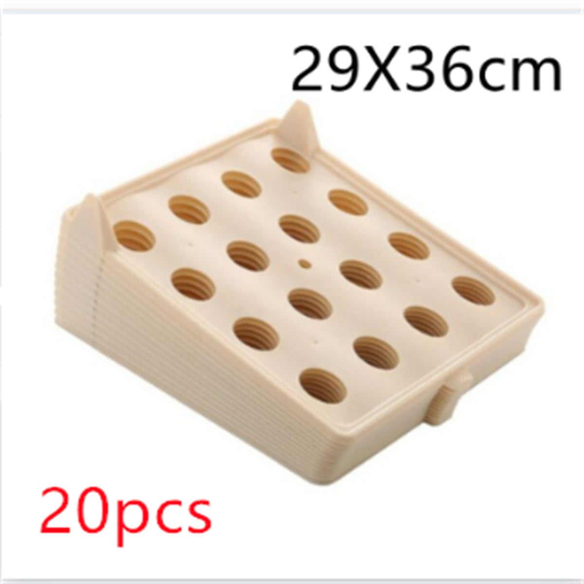 Multifunctional Durable Plastic Laundry Storage Fold Board House DealSniper.net Apricot 29x36cm 20pcs