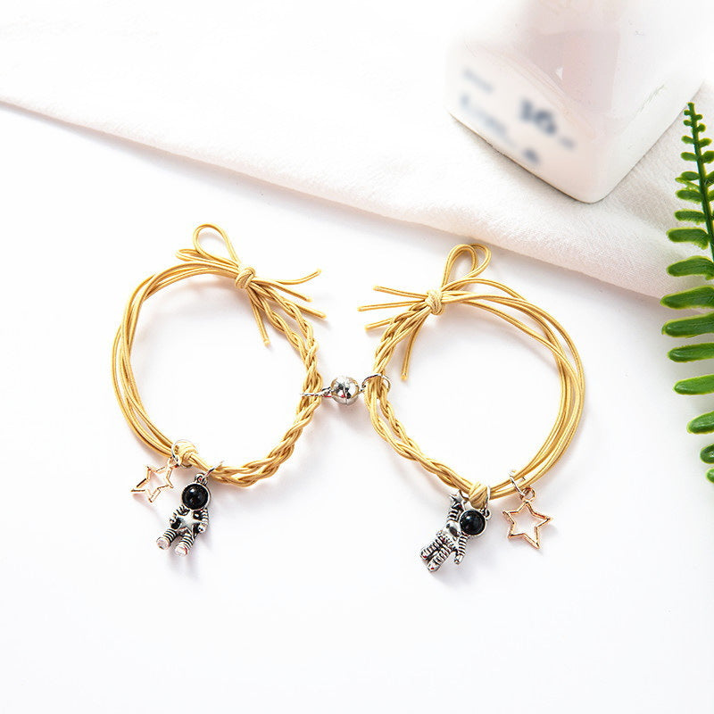 A Pair Of Magnetic Couple Bracelets Induce Vibration Jewelry dealsniper-net BR22Y03716