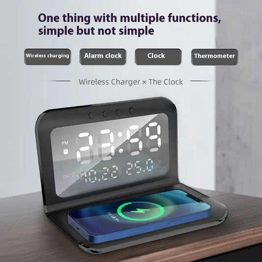 15W Portable Detachable Clock Wireless Charger Gadgets Gym From House