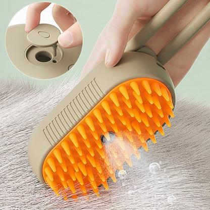 Cat Steam Brush Steamy Dog Brush 3 In 1 Electric Spray Cat Hair Brushes Pets dealsniper-net