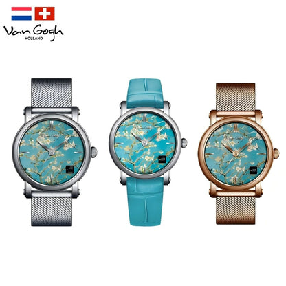 Van Gogh Almond Blossom Series Women's Quartz Watch Jewelry DealSniper.net