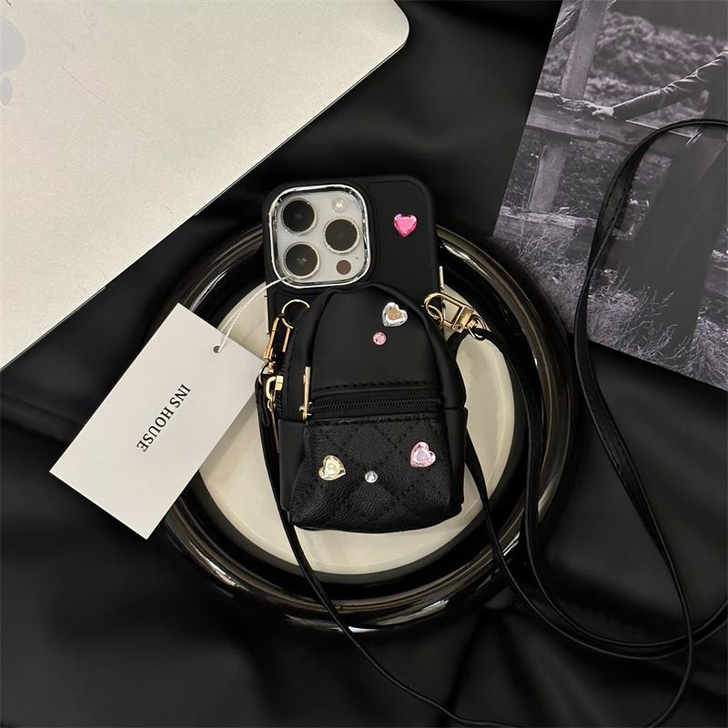 Crossbody Leather Small Backpack Phone Case Phones dealsniper-net