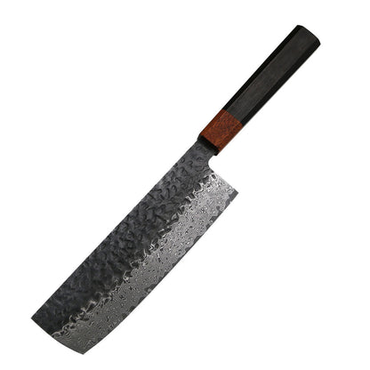 Hammered And Forged Damascus Stainless Steel Kitchen Knife Kitchen dealsniper-net Vegetable Cutter