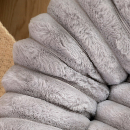 Pet Kennels Long Plush Round Cat Nest Winter Warm Dog Beds Pets Gym From House