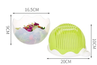 Creative Salad Cutter Fruit and Vegetable Cutter Kitchen dealsniper-net Yellow big