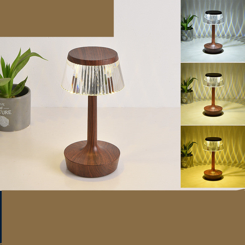 New Net Celebrity Crystal Table Lamp Creative Mushroom Home Decor DealSniper.net Coffee USB Plug in