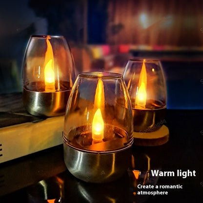 Solar Candle Lamp Decorative Atmosphere Garden Lamp Garden dealsniper-net