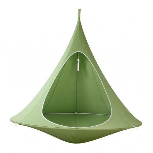 Flying Saucer Lightweight Portable Nylon Hammock Outdoor dealsniper-net Green 100x110cm