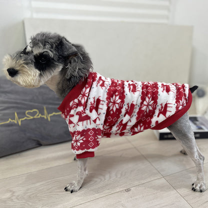 Winter Warm Padded Dog Clothes Christmas Pet Sweater Deals DealSniper.net