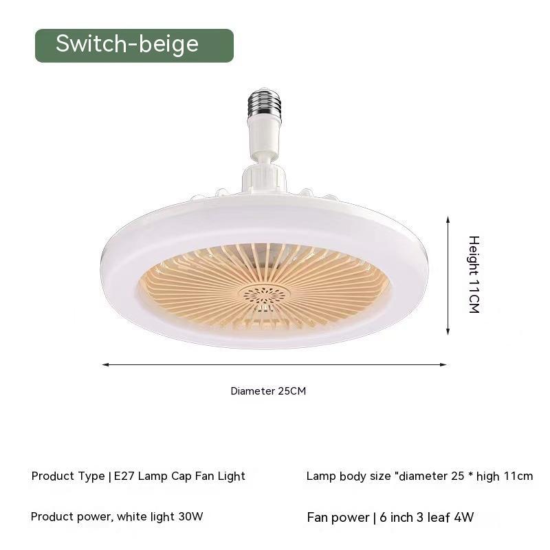 Remote Control E27 Screw Adjustable Light Aromatherapy Home Decor dealsniper-net Fragrance Fan Lamp Beige 30W Universal Lamp Holder