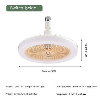 Remote Control E27 Screw Adjustable Light Aromatherapy Home Decor dealsniper-net Fragrance Fan Lamp Beige 30W Universal Lamp Holder
