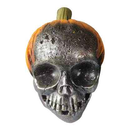 New Evil Pumpkin Skull Halloween Resin Ornament