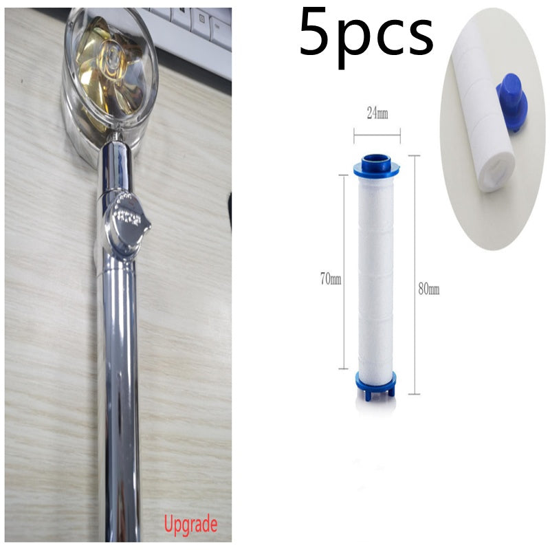 New Turbo Propeller Shower Head Water Saving High Pressure Flow