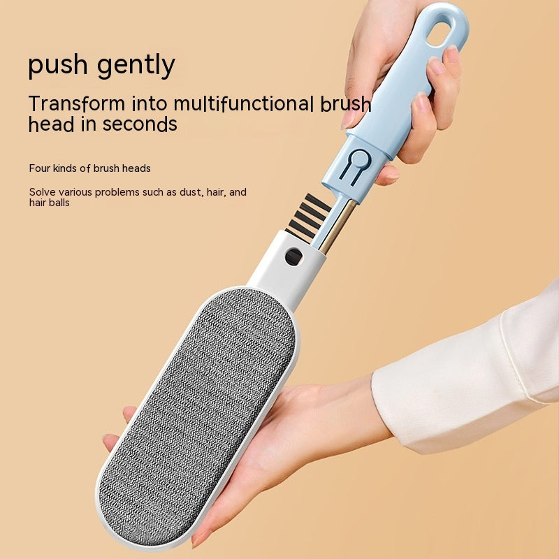 Four-in-one Static Electricity Depilating Brush Multi-function Beauty dealsniper-net Sky Blue Opp Bag